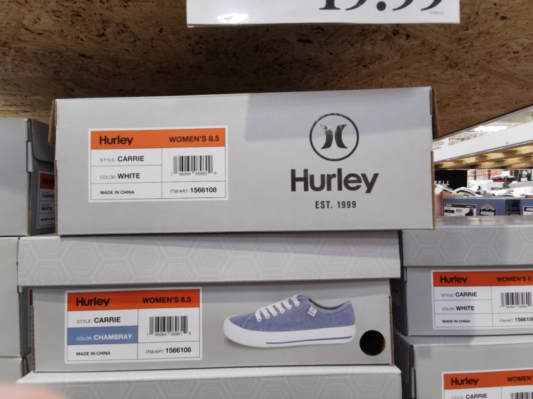 Costco1566108HurleyLadiesLaceUpCanvasShoe CostcoChaser