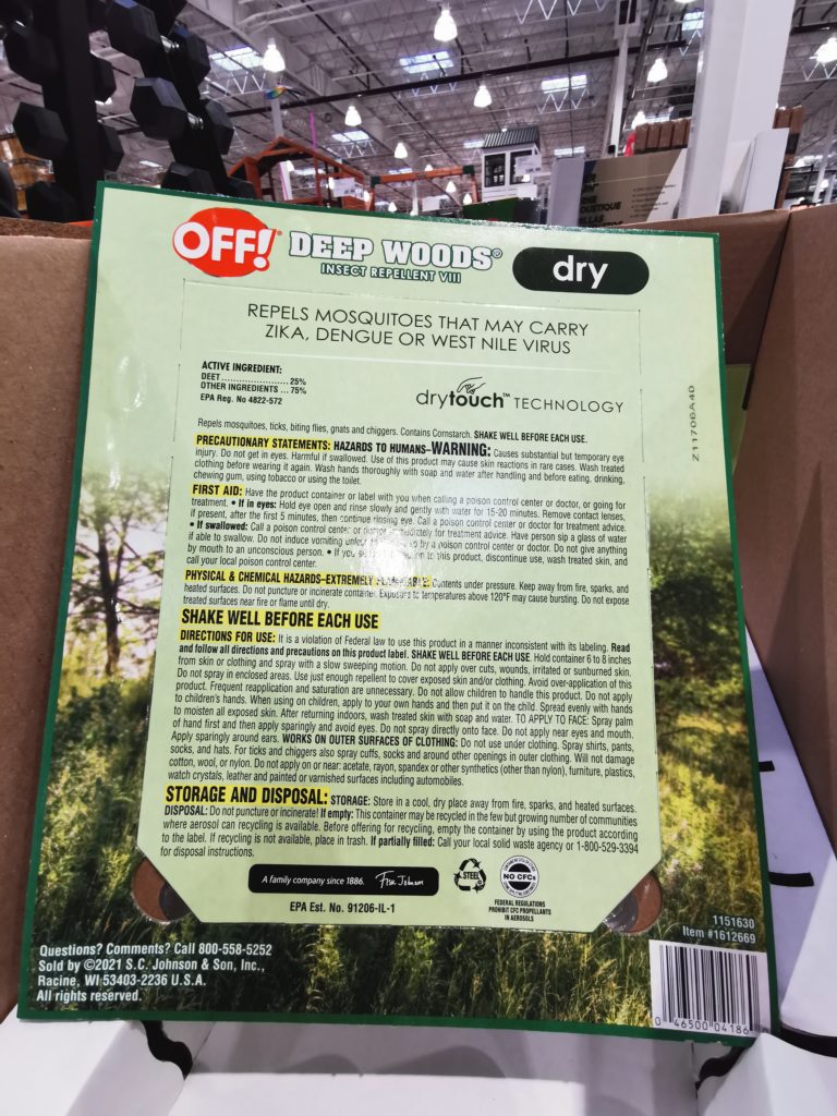 Costco1612669OFFDeepWoodsDryInsectRepellentSpray3 CostcoChaser