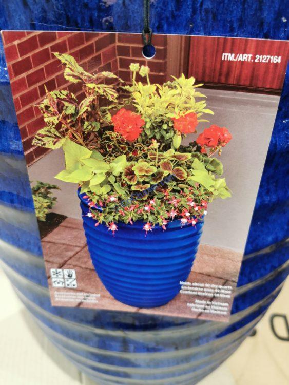 Ribbed Ceramic Planter CostcoChaser