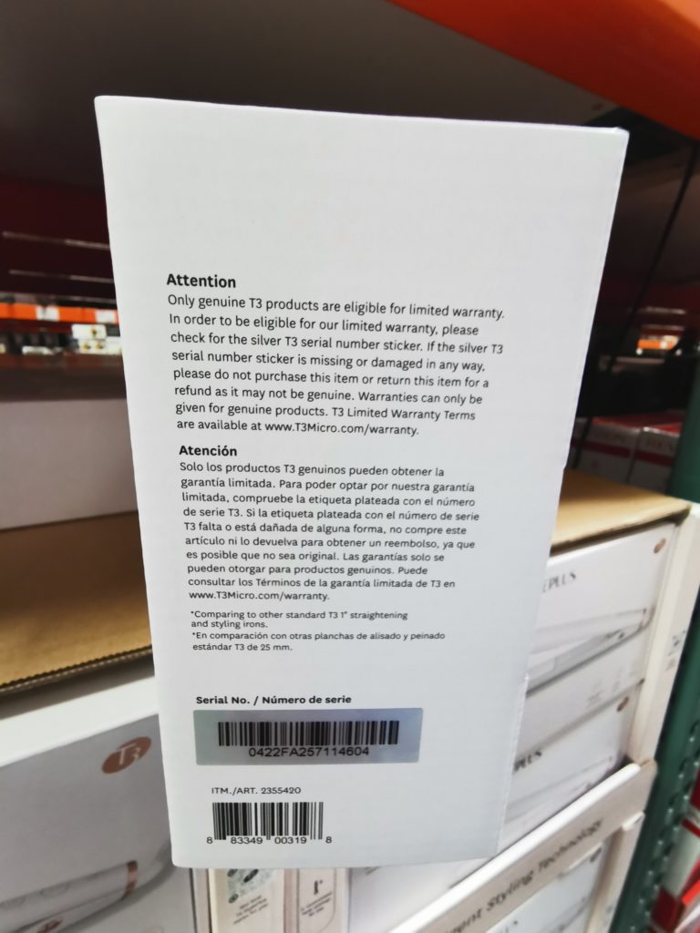 Costco2355420T3SinglePassStylePlusFlatIron7 CostcoChaser