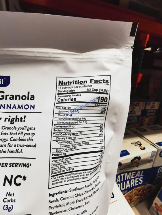 Costco1449725NUTrailKeToNutGranolachart CostcoChaser