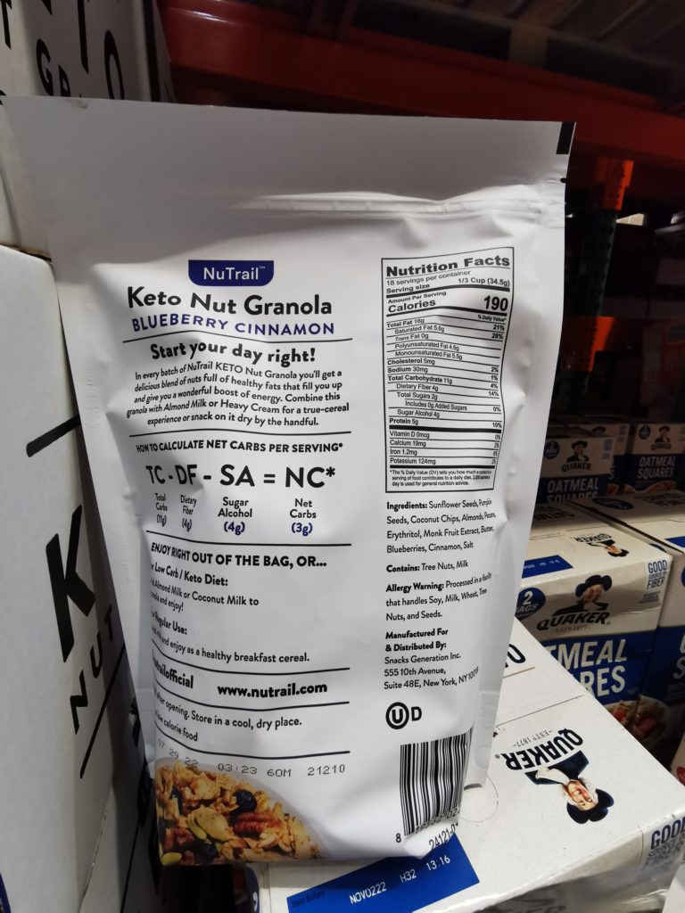 Costco1449725NUTrailKeToNutGranola3 CostcoChaser