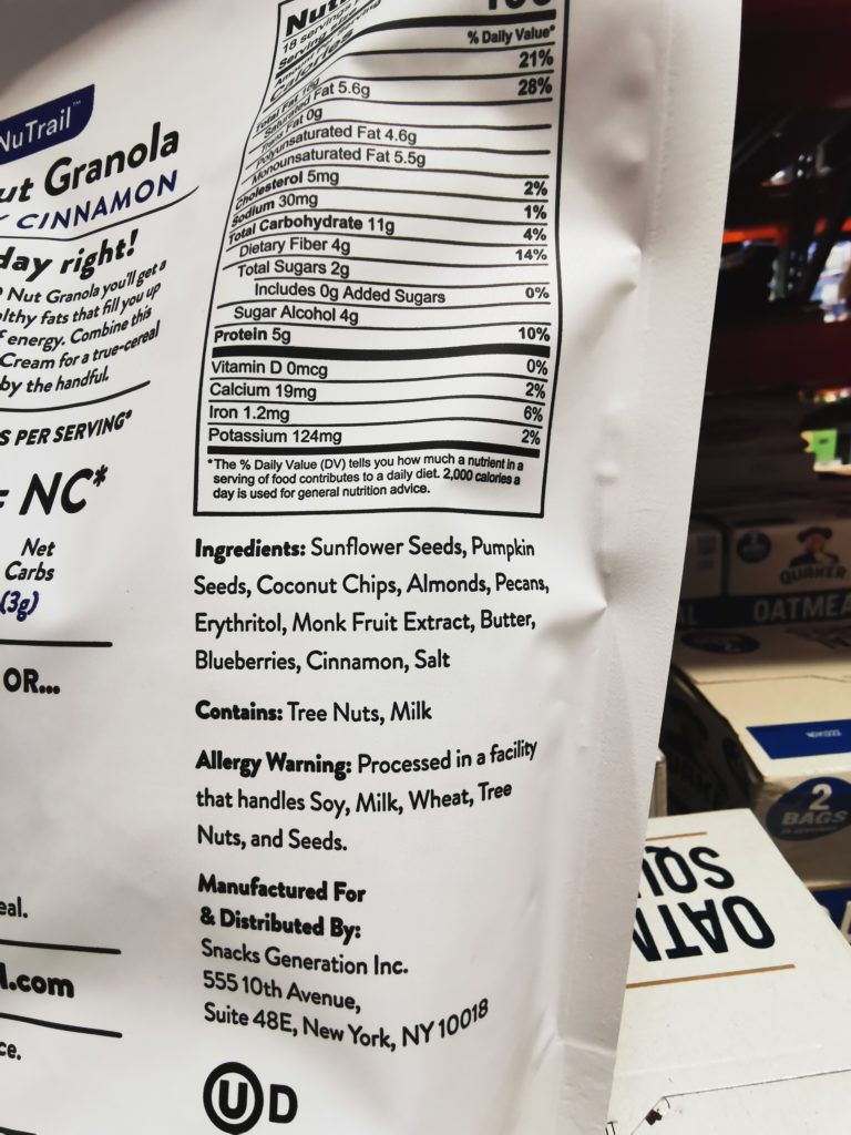 Costco1449725NUTrailKeToNutGranola4 CostcoChaser