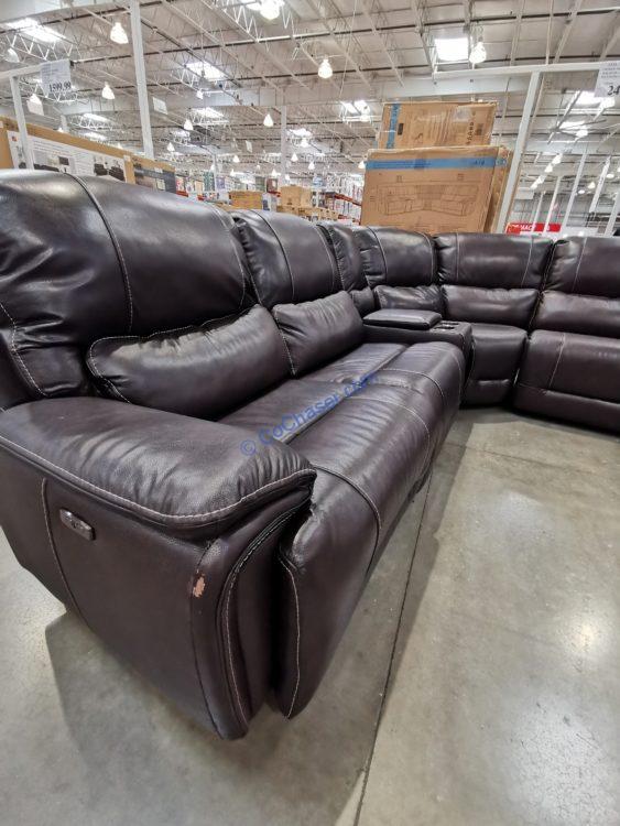 Gilman Creek Malachi Leather Power Reclining Sectional with Power
