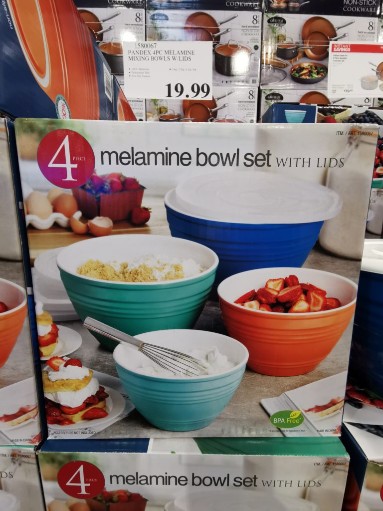 Pandex Melamine 4piece Mixing Bowl Set with Lids CostcoChaser