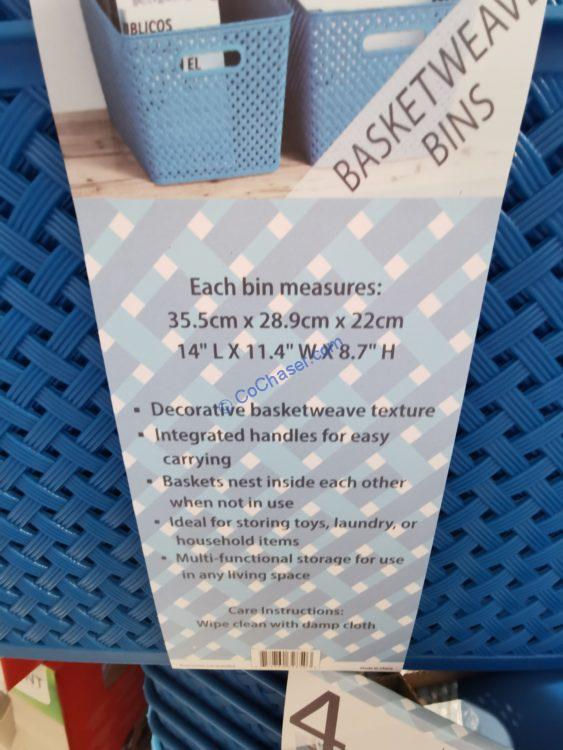 Costco1613254BAUMBasketweaveBinsspec CostcoChaser