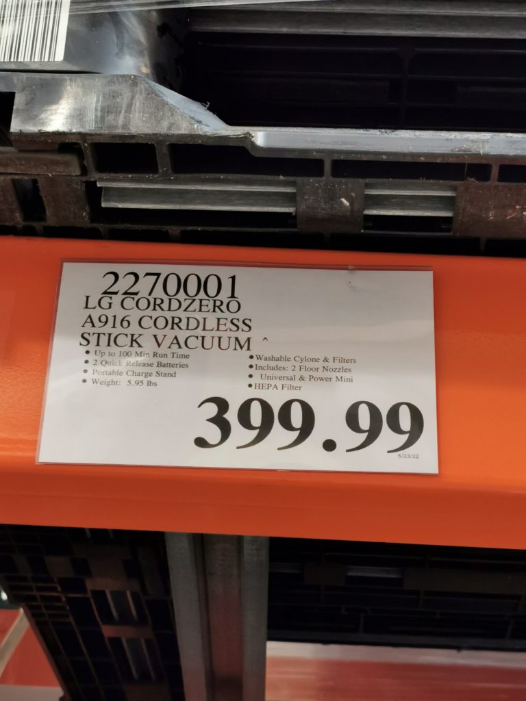 LG CordZero A916 Cordless Stick Vacuum, Model A916BM CostcoChaser