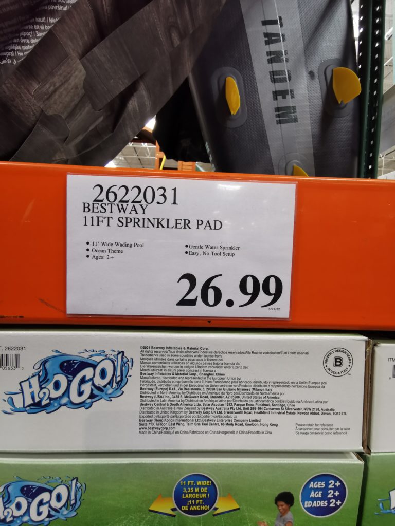 Costco2622031H2OGOUnderwaterAdventureSprinklerPadtag CostcoChaser