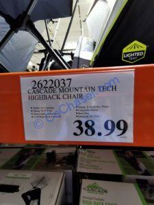 Costco-2622037-Cascade-Mountain-Tech-Ultralight-Highback-Chair-tag
