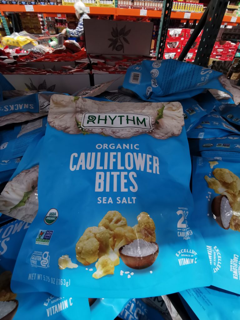Rhythm Organic Cauliflower Bites 5.75 Ounce Bag CostcoChaser