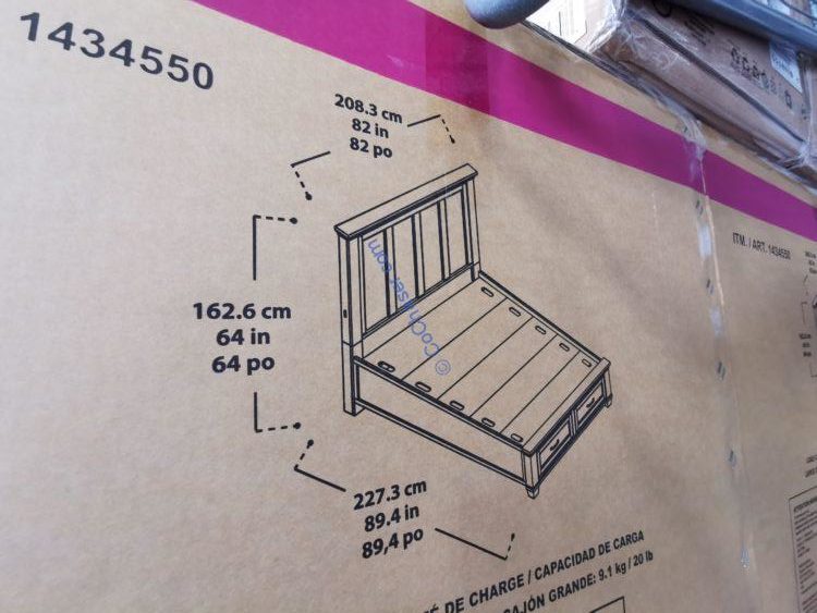 Universal Broadmoore Kitteridge Bed, King or Queen CostcoChaser
