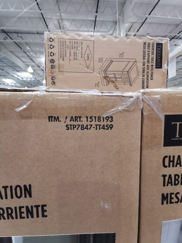 Costco1518193TresantiTwinStarChairsideTablecode CostcoChaser
