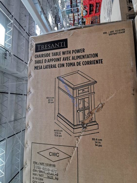 Costco1518193TresantiTwinStarChairsideTablesize CostcoChaser