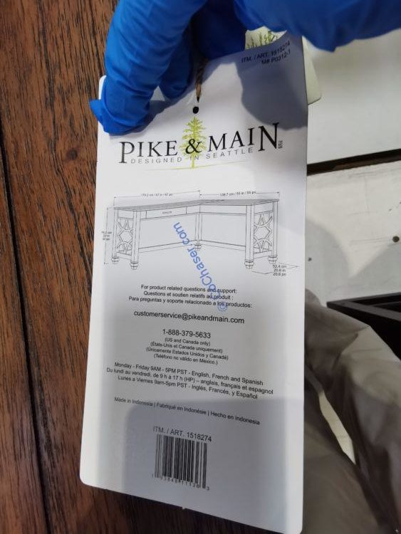 Pike & Main Quinn Corner Desk with Lift CostcoChaser