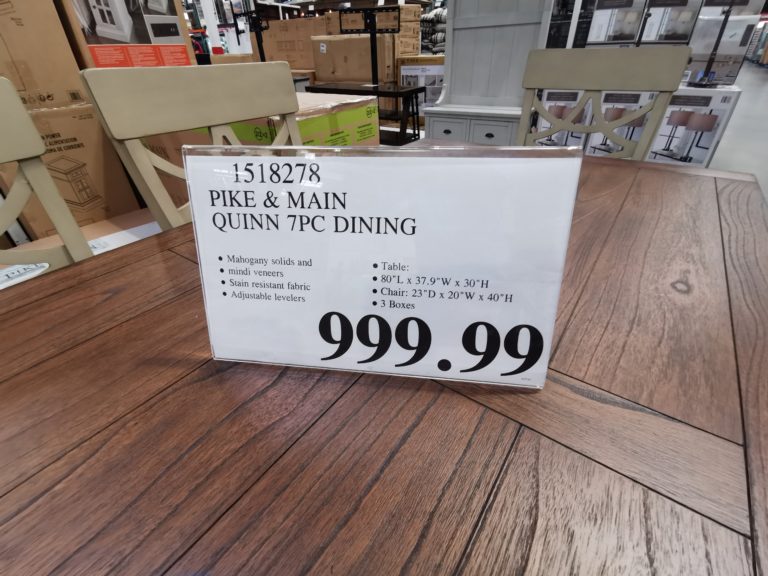 Costco1518278PikeMainQuinn7PieceDiningSettag CostcoChaser