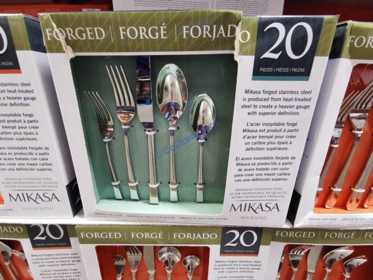 Mikasa Stainless Steel Flatware 20Piece CostcoChaser