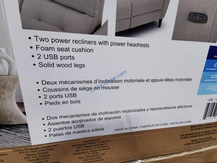Costco1549546GilmanCreekFurnitureAlpendaleFabricPowerReclining