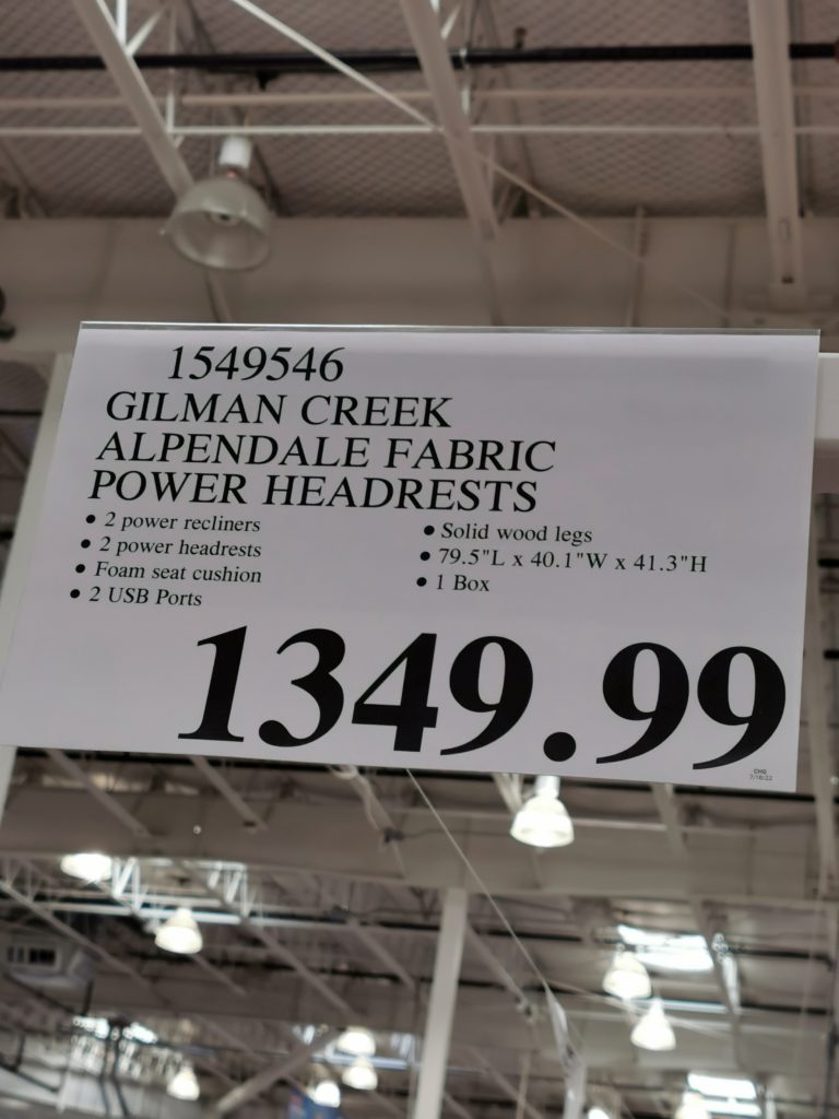 Costco1549546GilmanCreekFurnitureAlpendaleFabricPowerRecliningSofatag CostcoChaser Costco1549546GilmanCreekFurnitureAlpendaleFabricPowerRecliningSofatag CostcoChaser