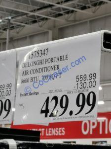 Costco-1575347-Delonghi-Portable-Air-Conditioner-tag