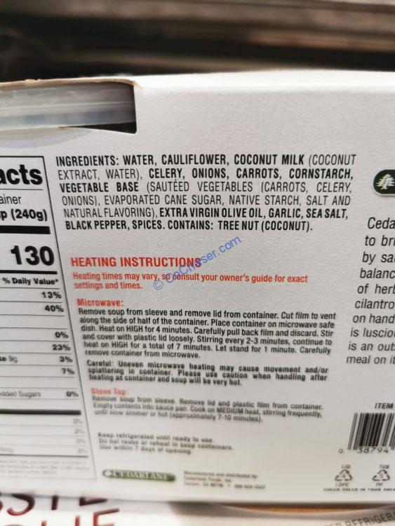 Costco1591602CedarlaneCauliflowerCreamSoup2 CostcoChaser
