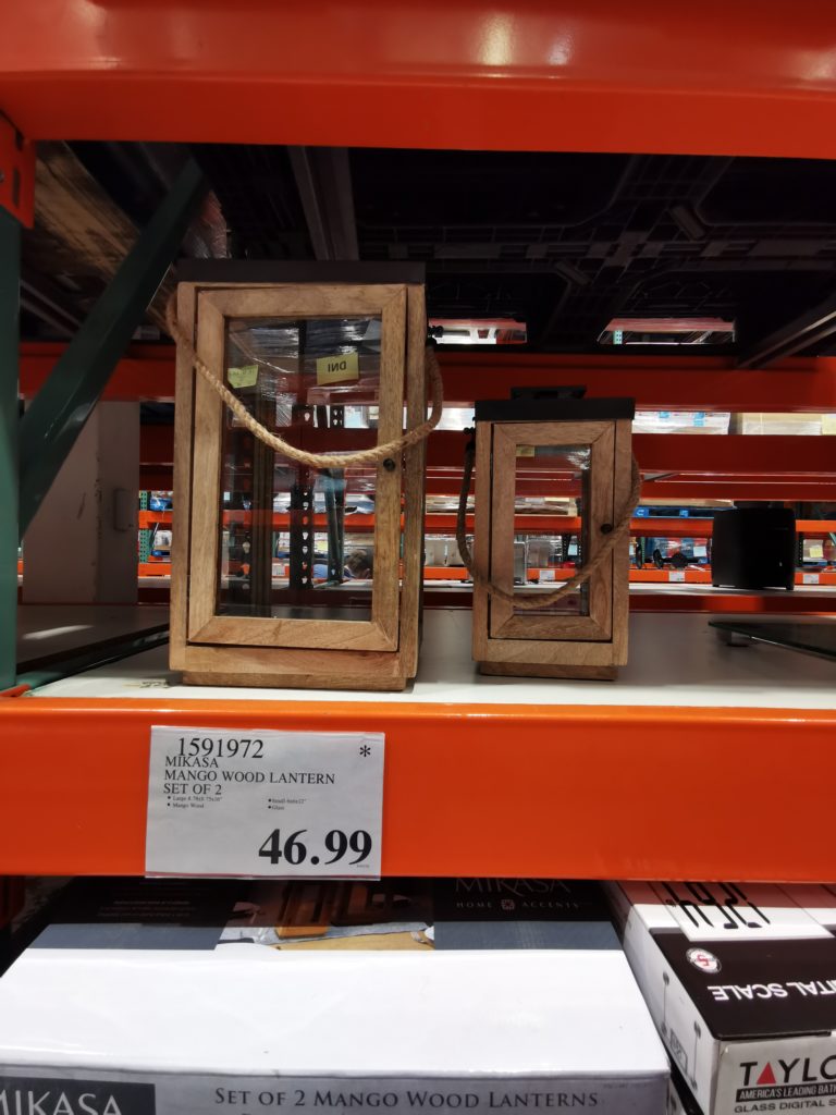 Mikasa Wood Lanterns 2PK CostcoChaser