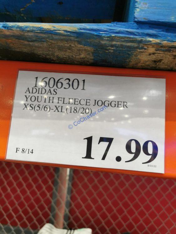 Costco1606301adidasYouthFleeceJoggertag CostcoChaser