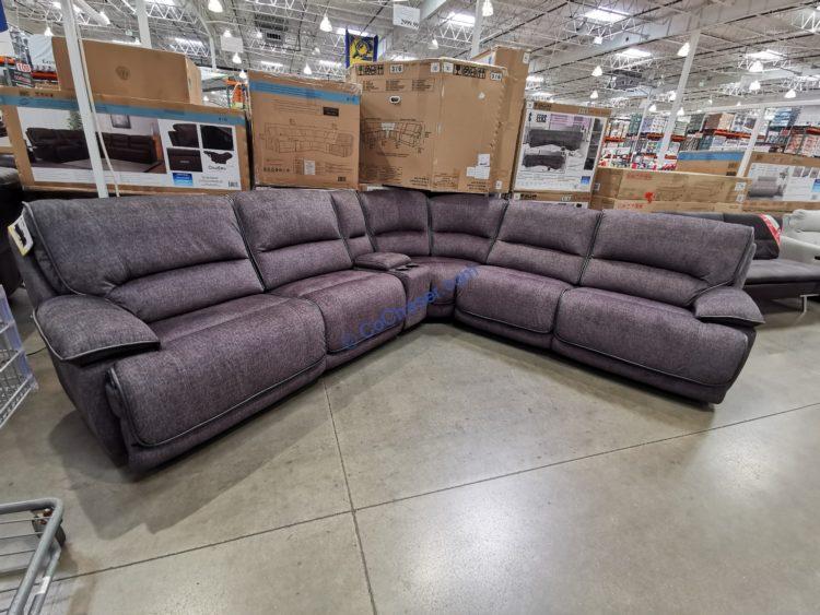 Redding Fabric Power Reclining Sectional with Power Headrest