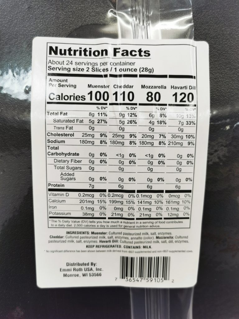 Costco1162261HeritageKosherDairySlicedCheesechart CostcoChaser