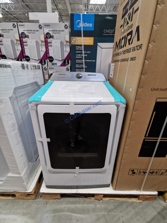 Samsung DVE50R5400W 7.4 CU FT Electric Dryer in White