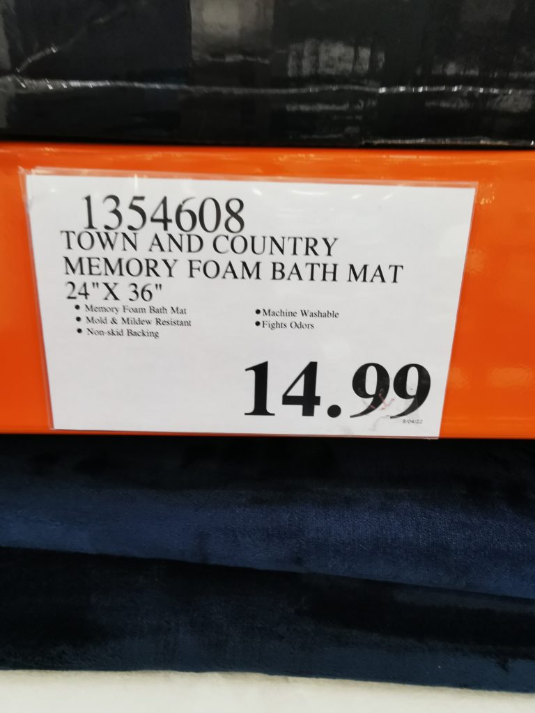 Town & Country Memory Foam Bath Mat 24” x 36” CostcoChaser