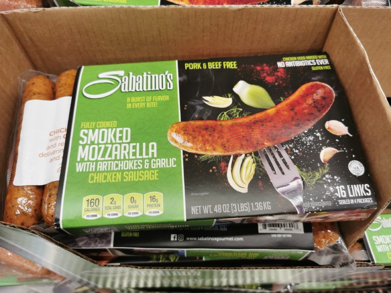 Sabatino’s Chicken Garlic Sausage 3 Pound Package CostcoChaser