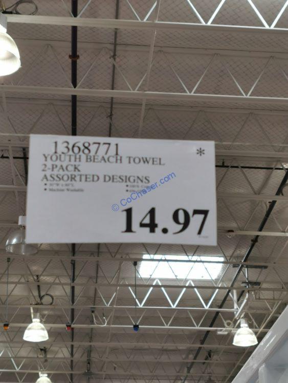 Youth Beach Towel 2Pack Assorted Designs CostcoChaser