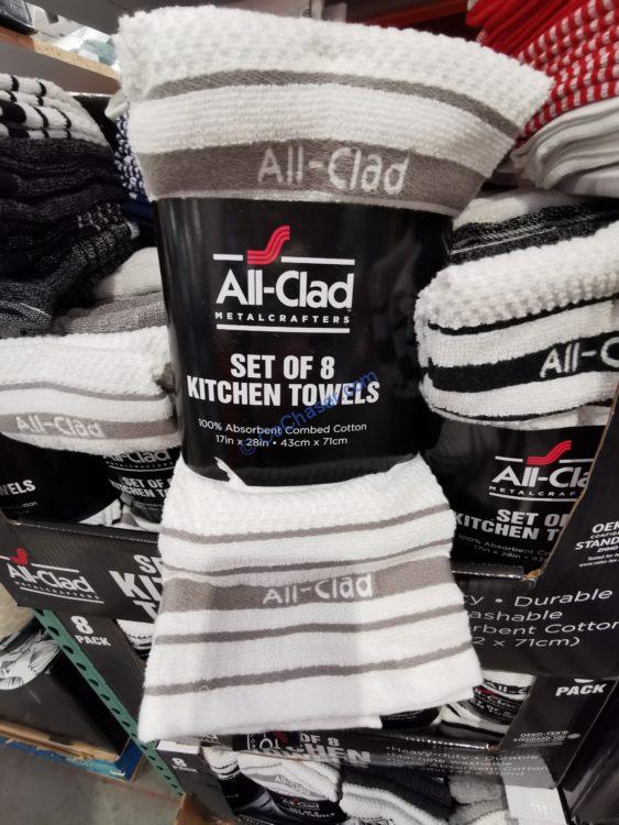 All Clad 8 Piece Kitchen Towels Assorted Colors