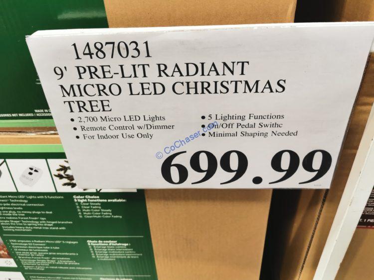 Costco-1487031-9-Pre-Lit-Radiant-Micro-LED-Artificial-Christmas-Tree-tag1