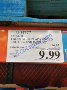 Costco-1504777-Oral-B-CrossAction-Advanced-Toothbrush-tag