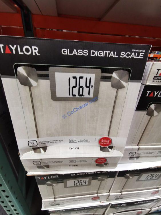 Taylor Digital Glass Bathroom Scale with Extra Large Display