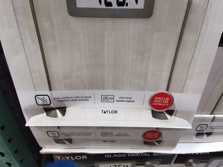 Costco1571128TaylorDigitalGlassBathroomScale3 CostcoChaser