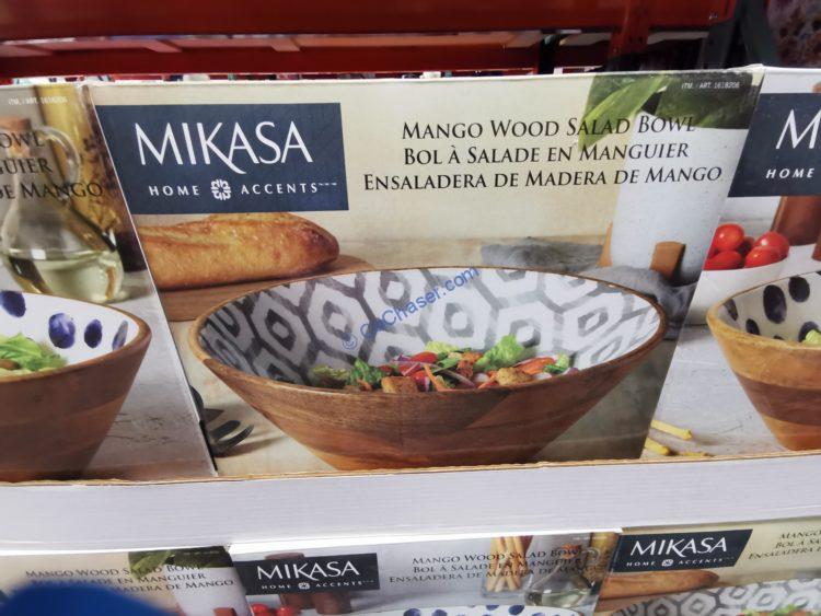 Mikasa Wood & Enamel Service Bowl