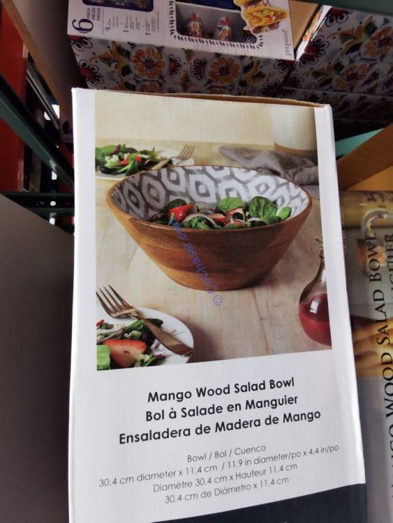 Mikasa Wood & Enamel Service Bowl CostcoChaser