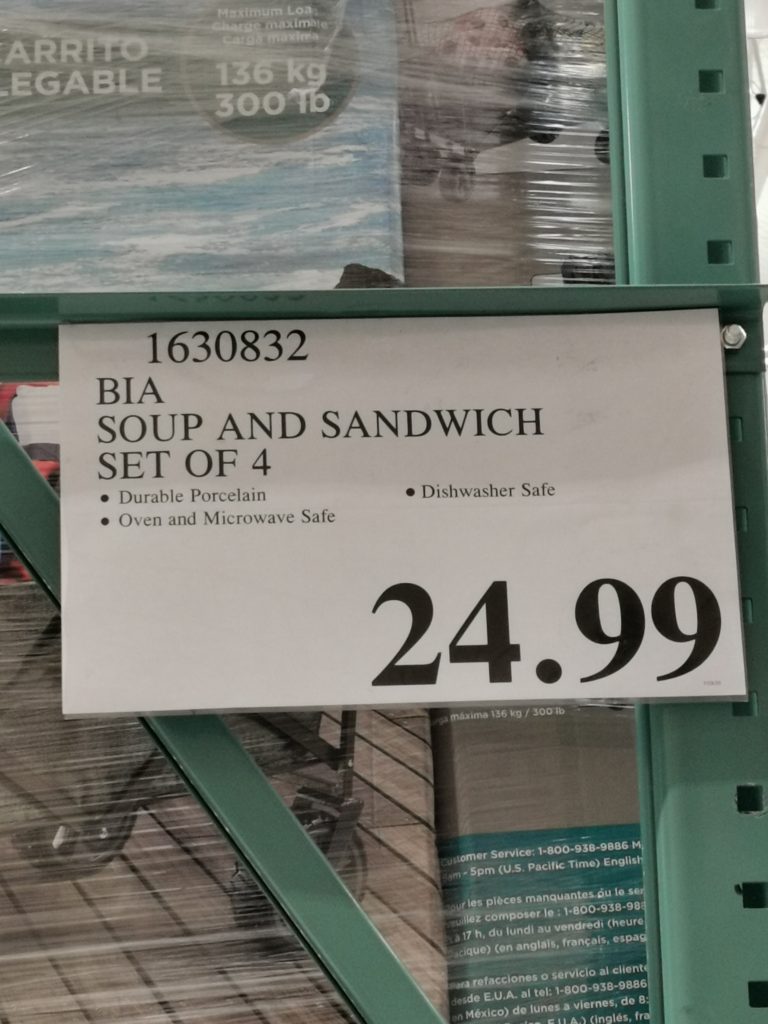 Costco1630832BIASoupBowlandSandwichPlateSettag CostcoChaser