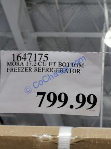 Costco-1647175-MORA-17.2-CUFT-Bottom-Mount-Freezer-Refrigerator-tag