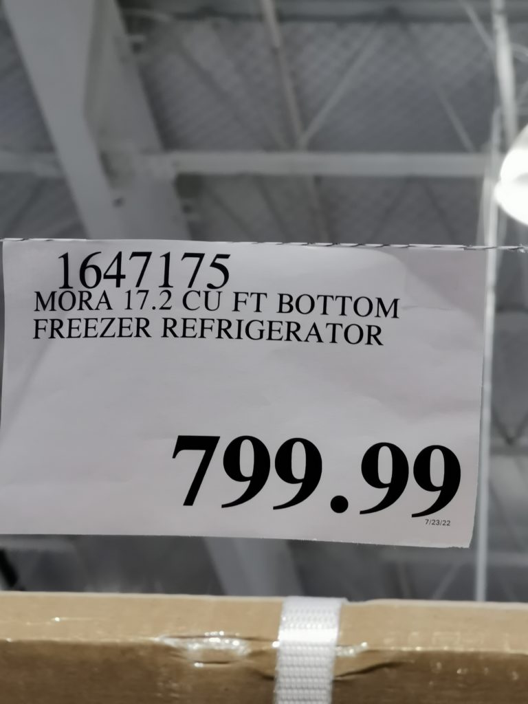 Costco1647175MORA17.2CUFTBottomMountFreezerRefrigeratortag