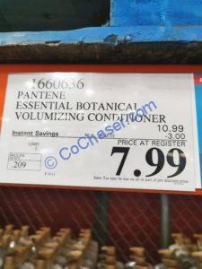 Costco-1660636-Pantene-Essential-Botanicals-Volumizing-Conditioner-tag