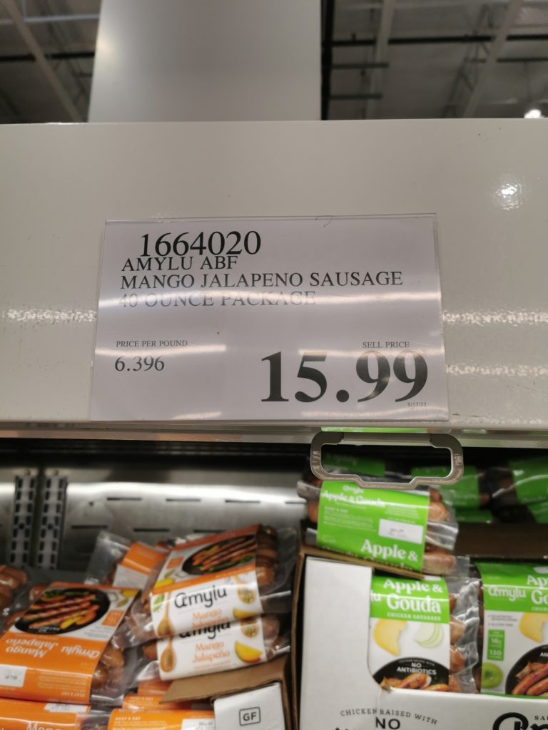 Costco1664020AmyluABFMangoJalapenoChickenSausagetag CostcoChaser