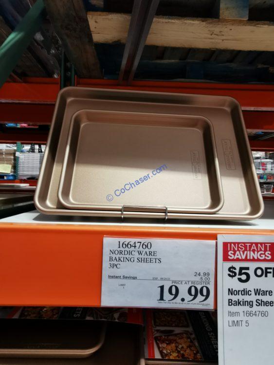 Nordic Ware NonStick Aluminum Baking Sheets 3 PC CostcoChaser