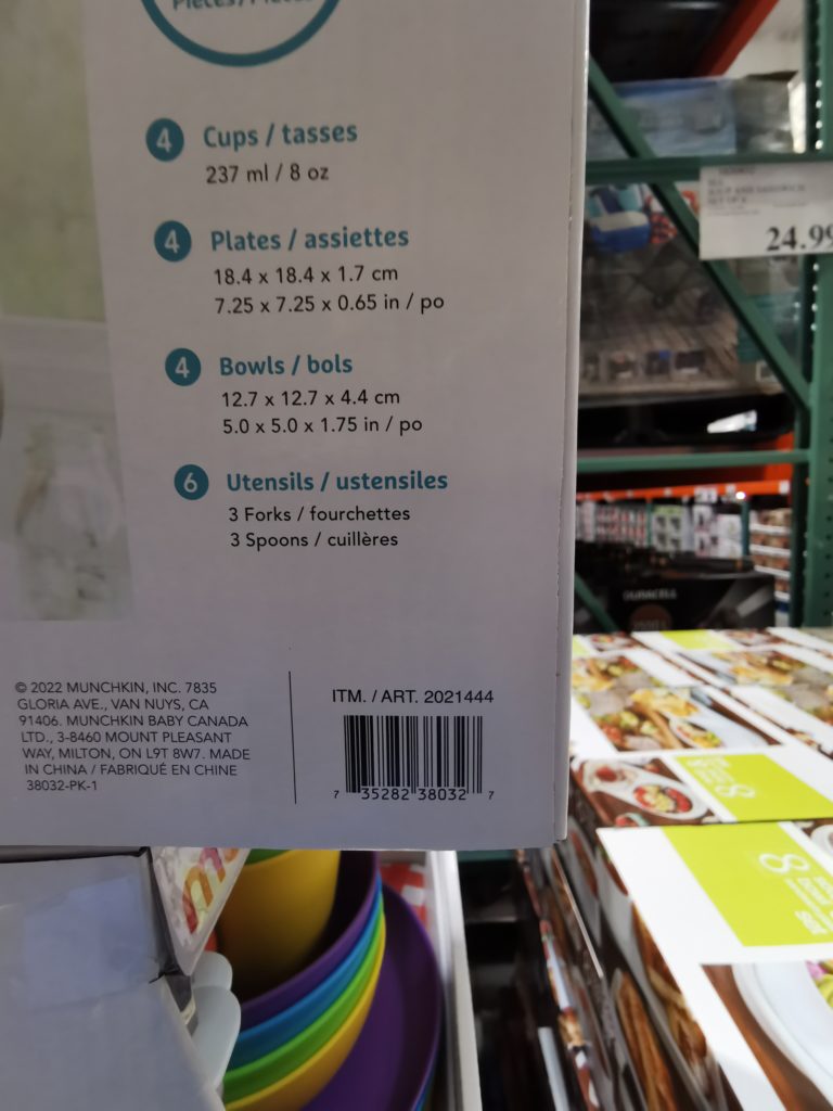 Costco2021444MunchkinKidsDinnerware18Piecebar CostcoChaser
