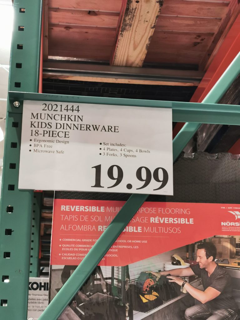 Costco2021444MunchkinKidsDinnerware18Piecetag CostcoChaser