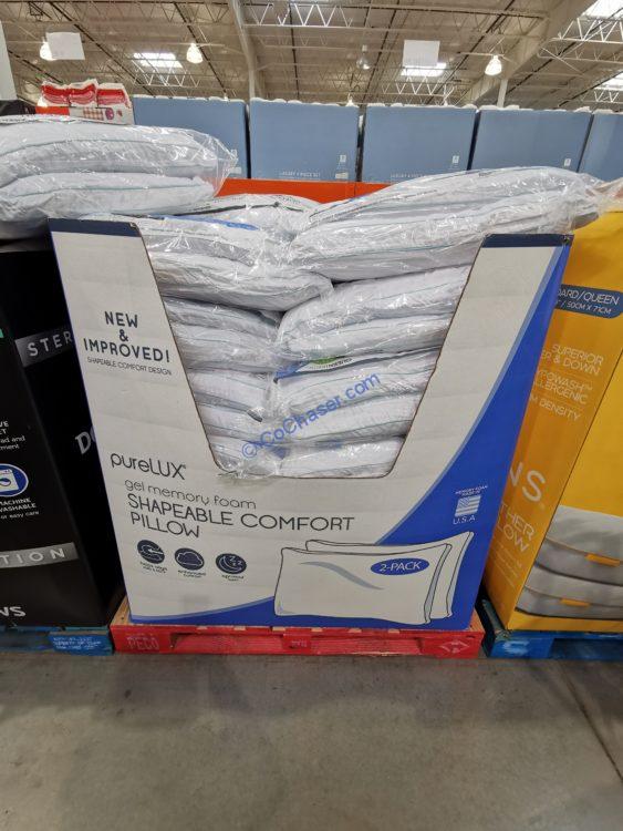 Purelux Gel Memory Foam Cluster Pillow 2PK CostcoChaser