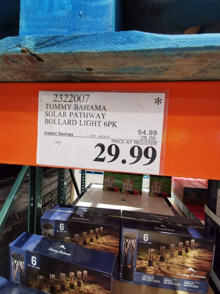 Costco2322007TommyBahamaSolarLEDPathwayLightstag CostcoChaser