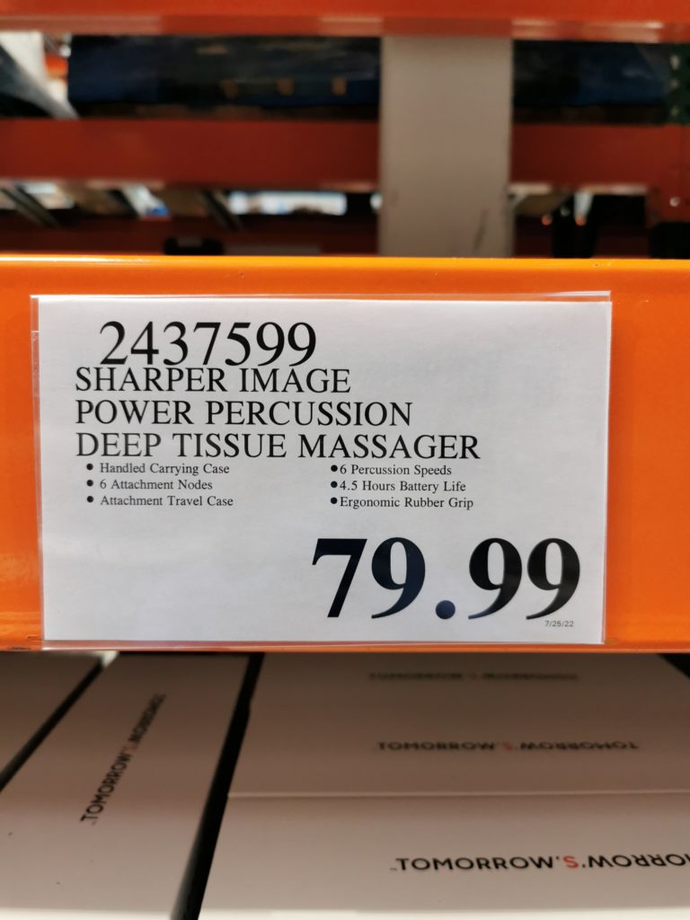 Costco2437599SharperImagePowerPercussionDeepTissueMassagertag